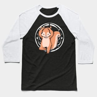 Yoga Spiritual Squirrel Pet Owners Baseball T-Shirt